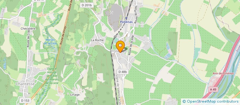 localisation de l'entreprise MADAME MERYL RETTUGA  POLIENAS