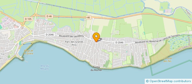localisation de l'entreprise MADAME MERYL ROUSSEAU à LA TRANCHE-SUR-MER