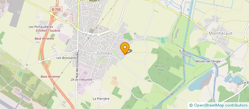 localisation de l'entreprise MADAME MERYL SURGET  ECHILLAIS