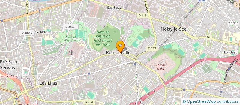 localisation de l'entreprise MADAME MERYL TAIEB  ROMAINVILLE