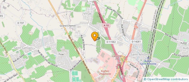 localisation de l'entreprise MADAME MERYL VAN BEEN à VIRSAC