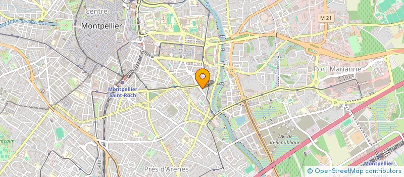 localisation de l'entreprise MADAME MERYLL BETTAHAR à MONTPELLIER