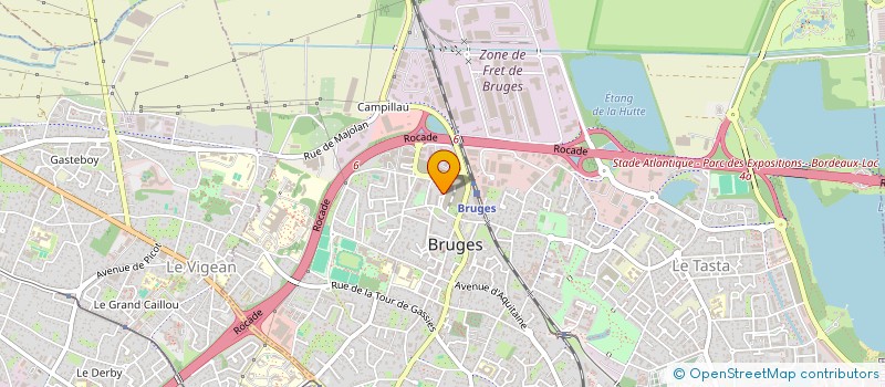 localisation de l'entreprise MADAME MERYN CLAUZET  BRUGES