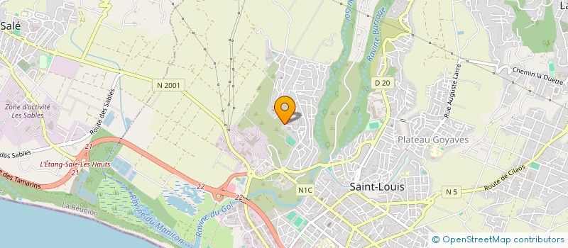 localisation de l'entreprise MADAME MERYNE REBOUL  SAINT-LOUIS