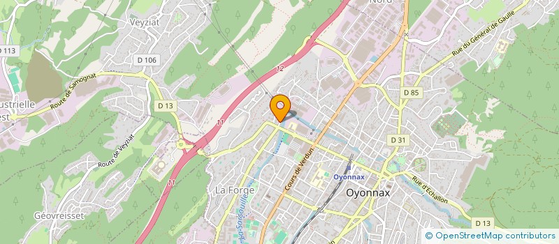 localisation de l'entreprise MADAME MERZAKA HELLAL à OYONNAX