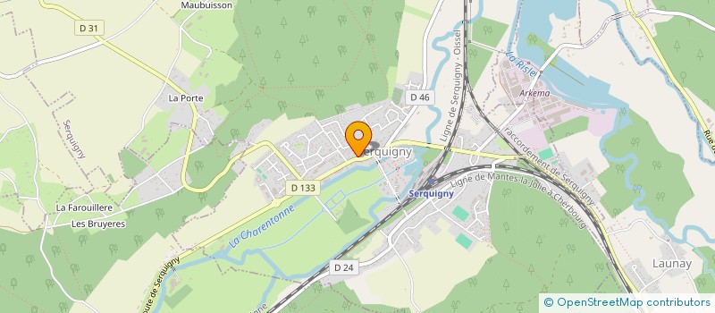 localisation de l'entreprise MADAME MESSALINE BERENGER  SERQUIGNY