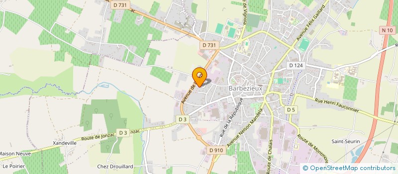 localisation de l'entreprise MADAME MESSAOUDA AHMED-ZAID  BARBEZIEUX-SAINT-HILAIRE