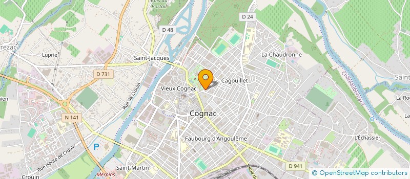 localisation de l'entreprise MADAME MESSAOUDA MOKRI à COGNAC