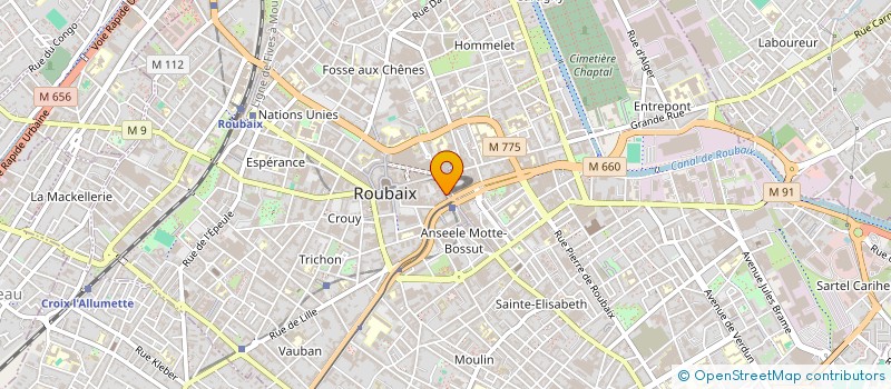 localisation de l'entreprise MADAME MESSAOUDA ZITOUNI  ROUBAIX