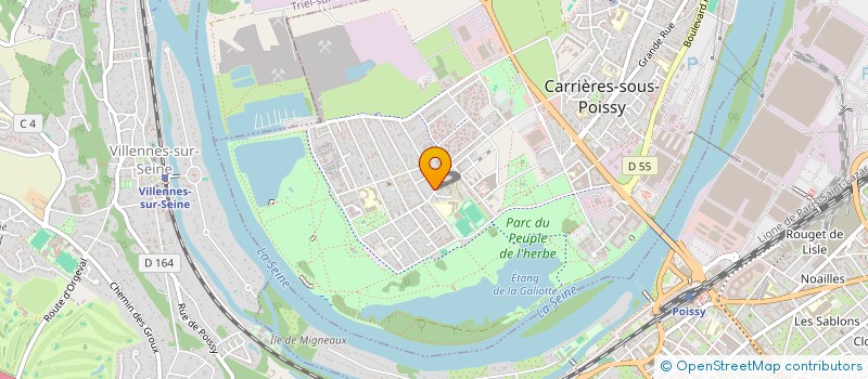 localisation de l'entreprise MADAME MESSINDA LOUDOUX  CARRIERES-SOUS-POISSY