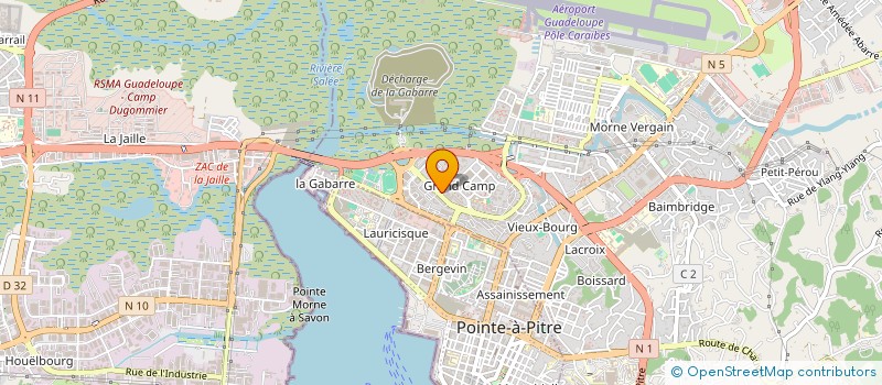 localisation de l'entreprise MADAME MEVICE VERITE à LES ABYMES
