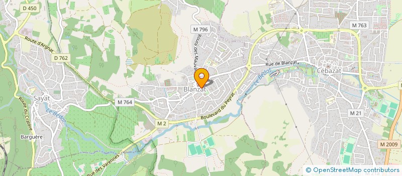 localisation de l'entreprise MADAME MEYGANE MAGNAUDEIX  BLANZAT