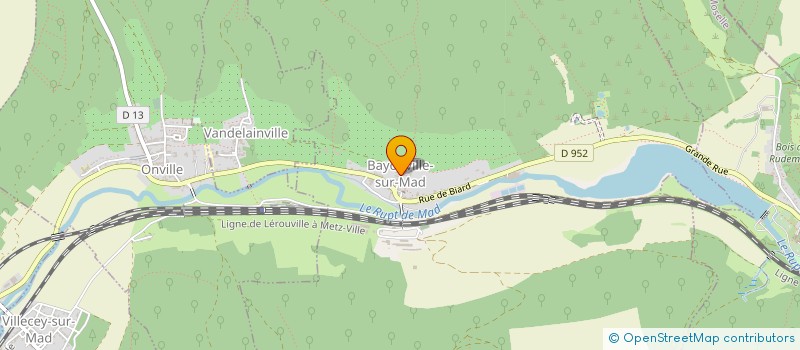 localisation de l'entreprise MADAME MEYLI YVARS  BAYONVILLE-SUR-MAD