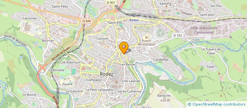 localisation de l'entreprise MADAME MEZIANE ZOUAOUI  RODEZ