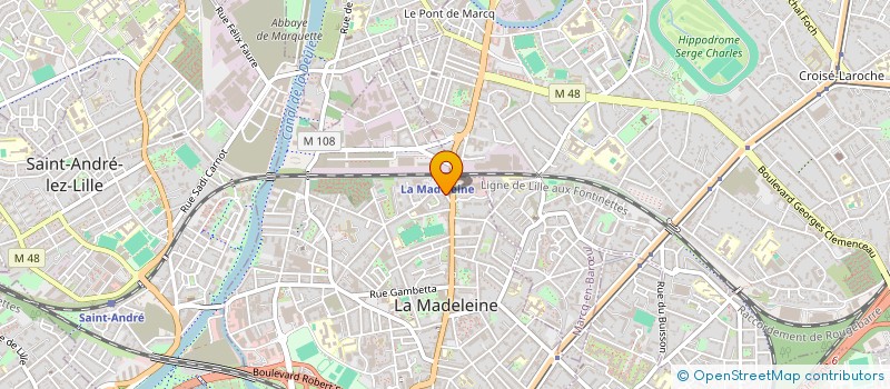 localisation de l'entreprise MADAME MIA RAKOCEVIC à LA MADELEINE