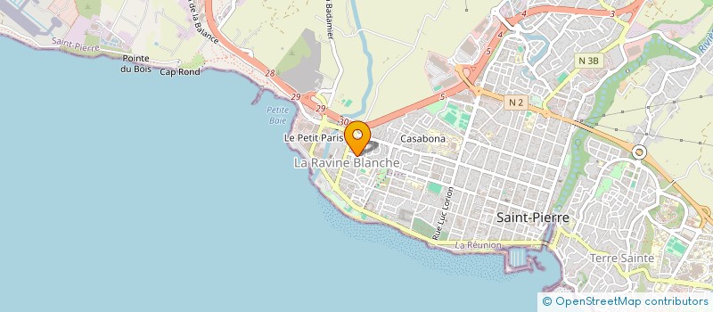 localisation de l'entreprise MADAME MIALY RAZAFINDRALAMBO  SAINT-PIERRE