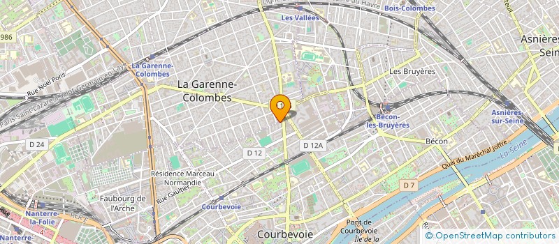localisation de l'entreprise MADAME MIAOMIAO GAO  COURBEVOIE