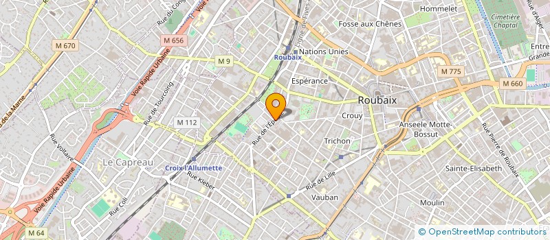 localisation de l'entreprise MADAME MICAELLA HOSDENS à ROUBAIX
