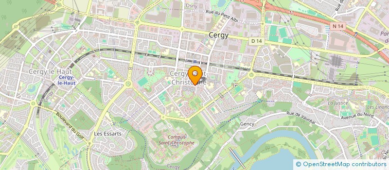 localisation de l'entreprise MADAME MICALLE JEANTY  CERGY