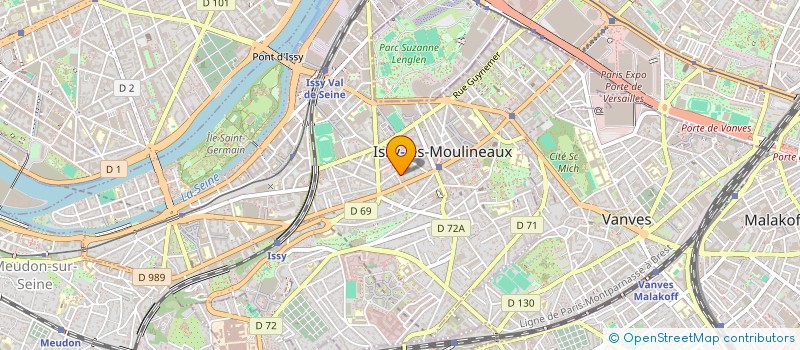 localisation de l'entreprise MADAME MICHAELE CARREL à ISSY-LES-MOULINEAUX