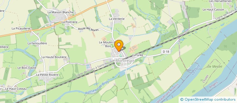 localisation de l'entreprise MADAME MICHAELE GILLOT  MONTRELAIS