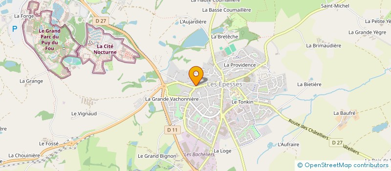 localisation de l'entreprise MADAME MICHAELIE GAUTHIER à LES EPESSES