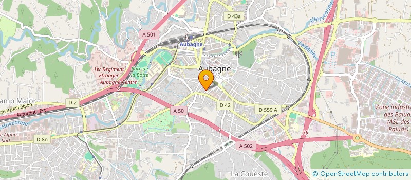 localisation de l'entreprise MADAME MICHAELLE GENIN  AUBAGNE