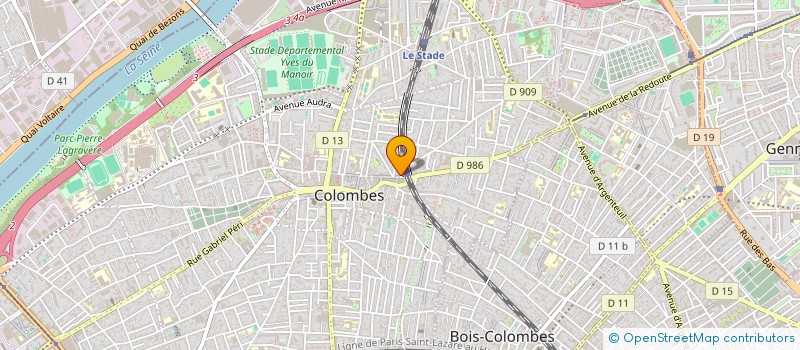 localisation de l'entreprise MADAME MICHAELLE KOFFI à COLOMBES