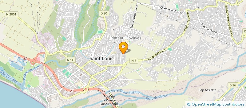 localisation de l'entreprise MADAME MICHAELLE PAYET  SAINT-LOUIS