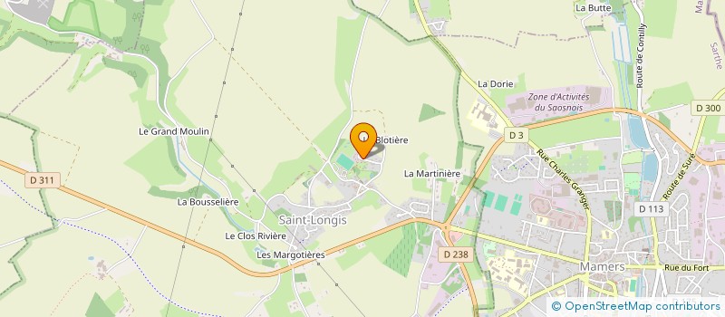 localisation de l'entreprise MADAME MICHAELLE PERFEZOU  SAINT-LONGIS