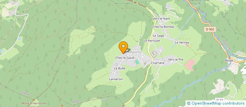 localisation de l'entreprise MADAME MICHEL BIDAL  REYVROZ