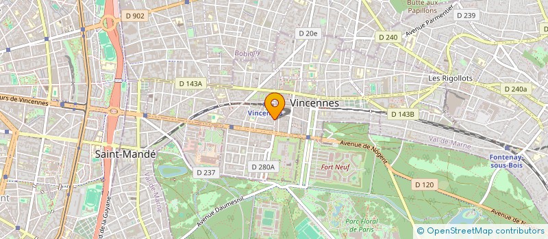 localisation de l'entreprise MADAME MICHEL HERSCHKOVITCH  VINCENNES