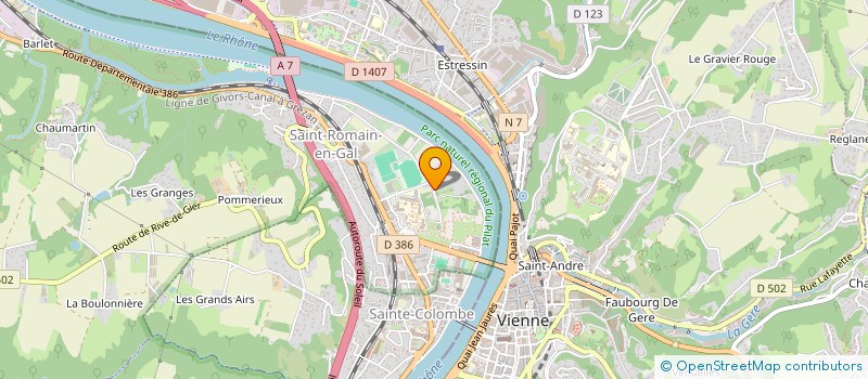 localisation de l'entreprise MADAME MICHELA GRISI  SAINT-ROMAIN-EN-GAL