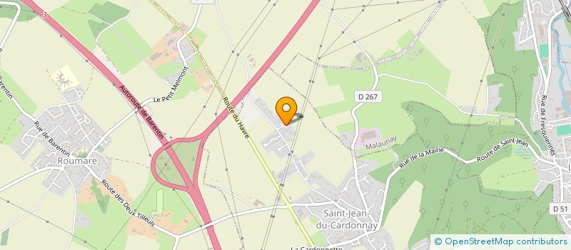 localisation de l'entreprise MADAME MICHELE ABRAHAM  SAINT-JEAN-DU-CARDONNAY