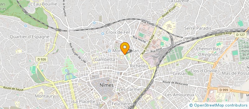 localisation de l'entreprise MADAME MICHELE ABRIQUET  NIMES