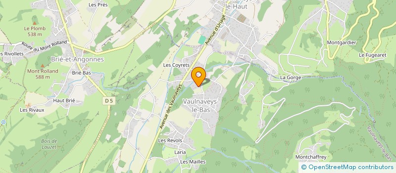 localisation de l'entreprise MADAME MICHELE ALIFOND  SAINT MARTIN D'URIAGE