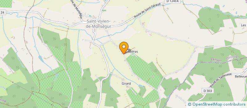 localisation de l'entreprise MADAME MICHELE APCHE  SAINT-VIVIEN-DE-MONSEGUR