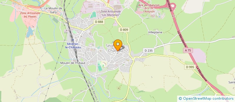 localisation de l'entreprise MADAME MICHELE ARNOLD  SEVERAC D'AVEYRON