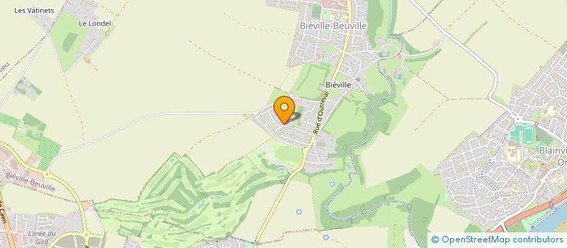 localisation de l'entreprise MADAME MICHELE ARON  BIEVILLE-BEUVILLE