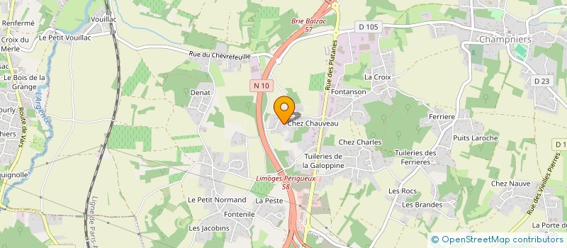 localisation de l'entreprise MADAME MICHELE AUPY  CHAMPNIERS