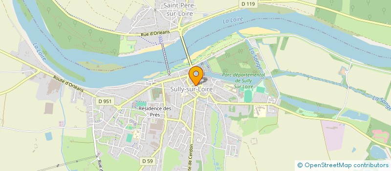 localisation de l'entreprise MADAME MICHELE BAILLON à SULLY-SUR-LOIRE