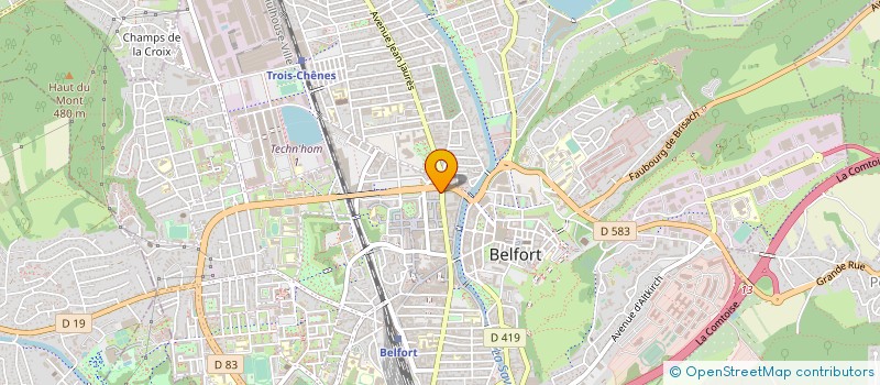 localisation de l'entreprise MADAME MICHELE BAREY  BELFORT