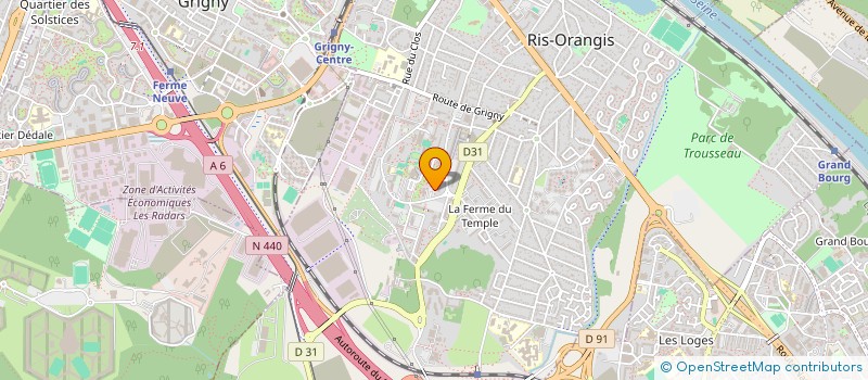 localisation de l'entreprise MADAME MICHELE BAREZ  RIS-ORANGIS