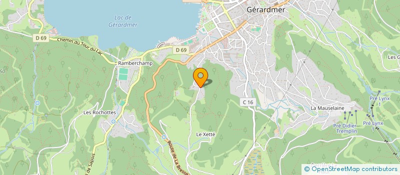 localisation de l'entreprise MADAME MICHELE BARREAUD  GERARDMER