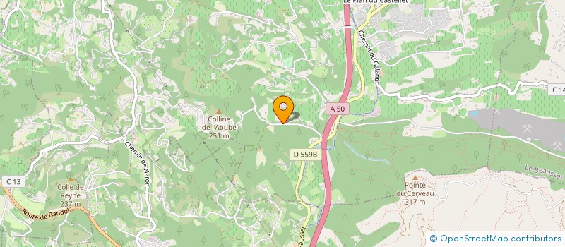 localisation de l'entreprise MADAME MICHELE BARY  LA CADIERE-D'AZUR