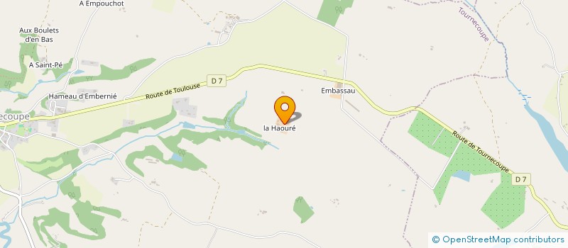 localisation de l'entreprise MADAME MICHELE BASSAU  TOURNECOUPE