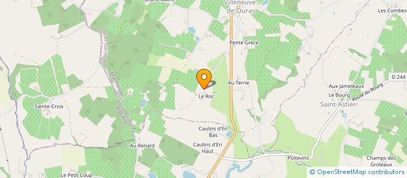 localisation de l'entreprise MADAME MICHELE BASSO  VILLENEUVE-DE-DURAS