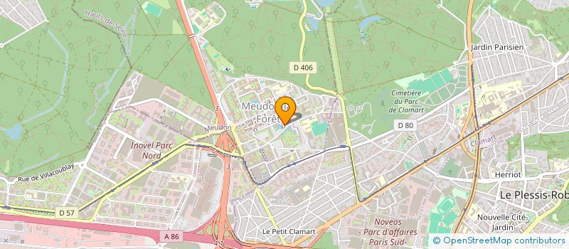 localisation de l'entreprise MADAME MICHELE BEAUSSOLEIL  MEUDON