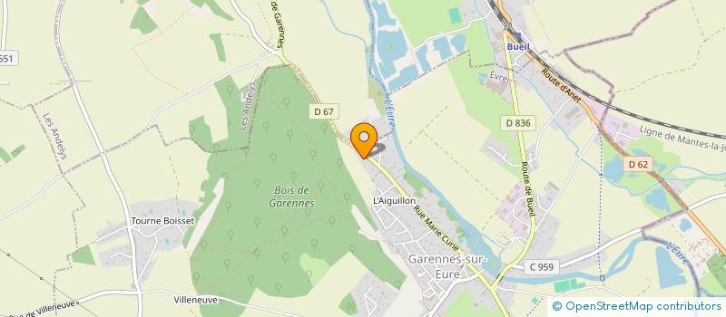 localisation de l'entreprise MADAME MICHELE BEGAUD  GARENNES-SUR-EURE