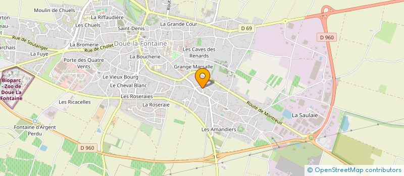 localisation de l'entreprise MADAME MICHELE BELLEC  DOUE-EN-ANJOU